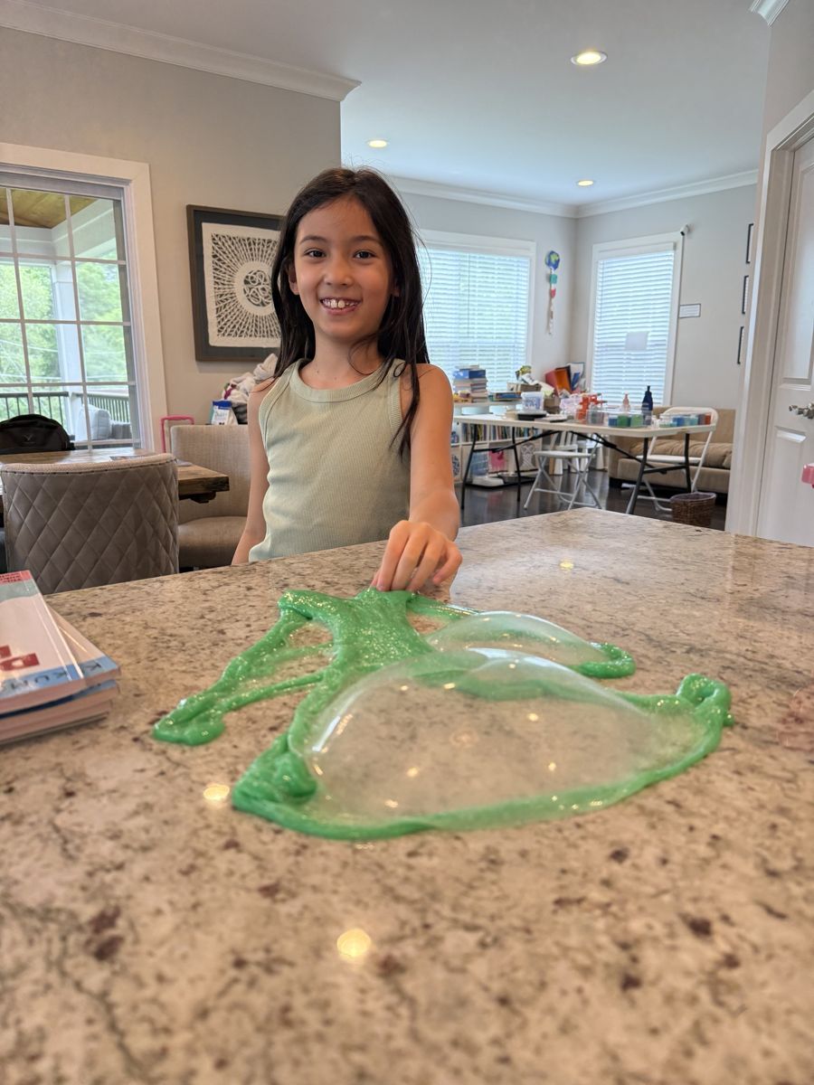 One of Kaia's first big slimes